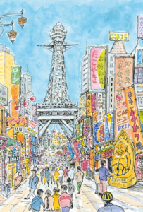 OSA香 絵はがき（イラスト面）